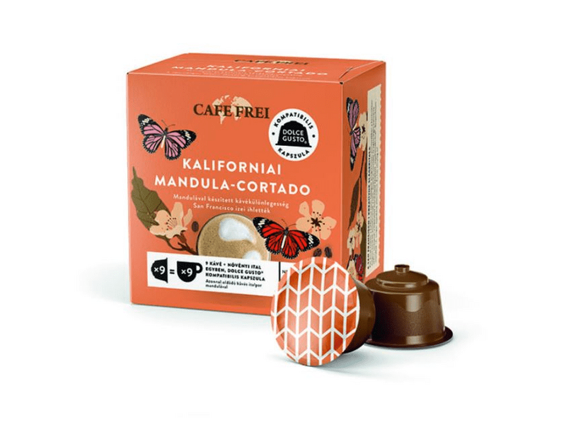 Cafe Frei Kaliforniai mandula-cortado Dolce Gusto kapszula, 9 db