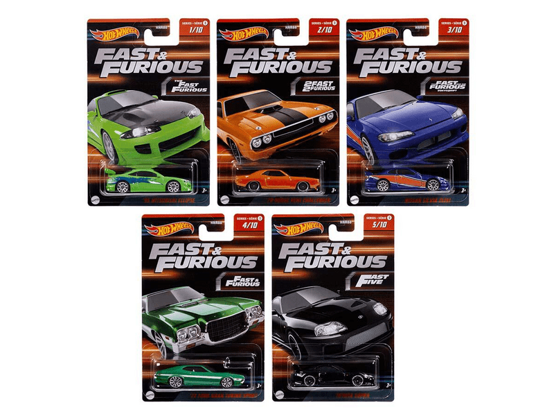 Hot Wheels: Halálos iramban kisautó, többféle (HNR88)