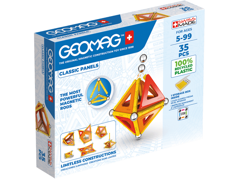 Geomag Green Line Classic Panel Mágneses építőjáték, 35 db (20GMG00470)