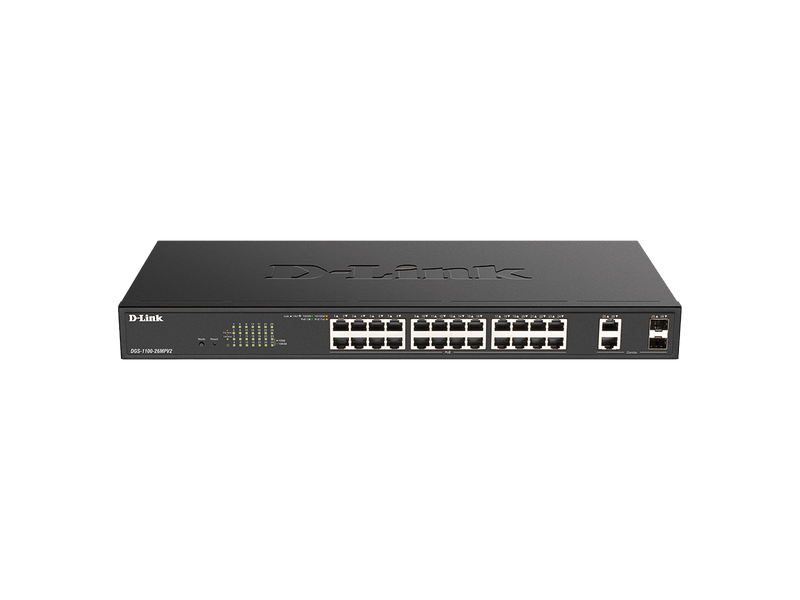 D-Link DGS-1100-26MPV2/E 24x1000Mbps (24xPOE) + 2xGigabit SFP Switch