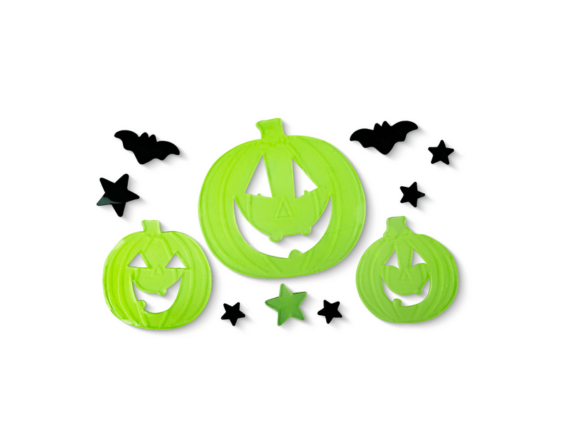 Family 56543A Halloween-i foszforeszkáló ablakdekor - tök