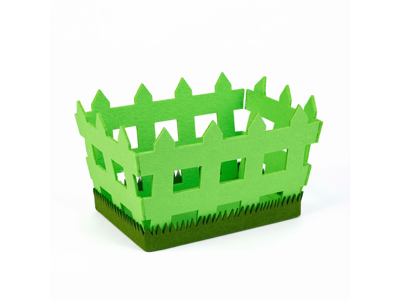 Family 57962 Húsvéti filc kosár, kerítés forma