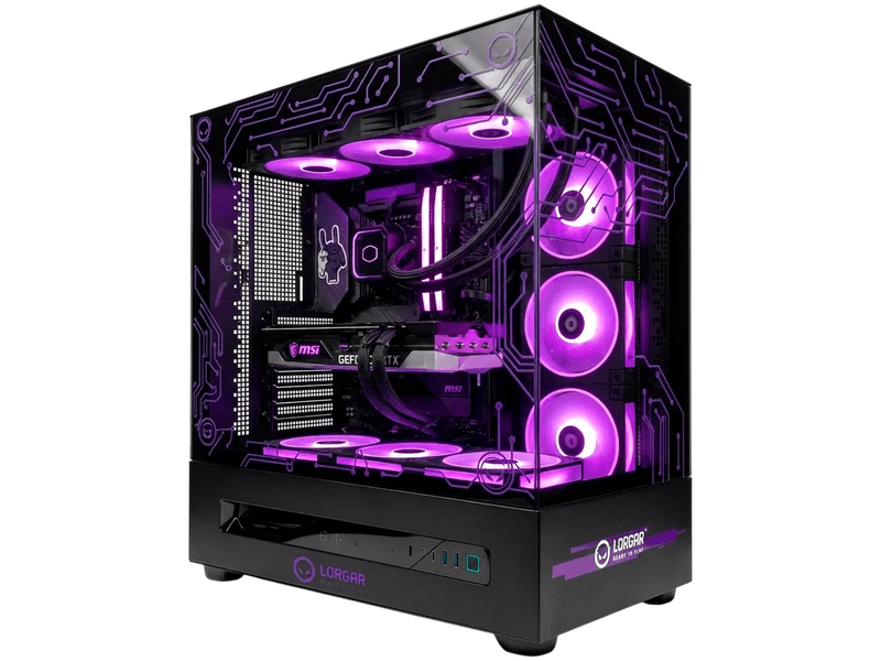 Lorgar P401 7800X3D/5070Ti Gamer PC, fekete (LRG-PCP401-BK)