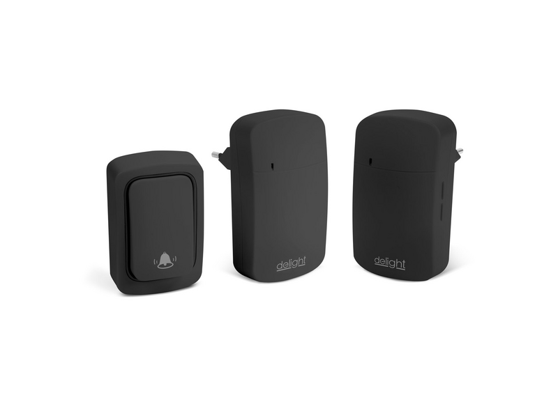 Delight 55345BK-2 Digitális Kinetic csengő, fekete