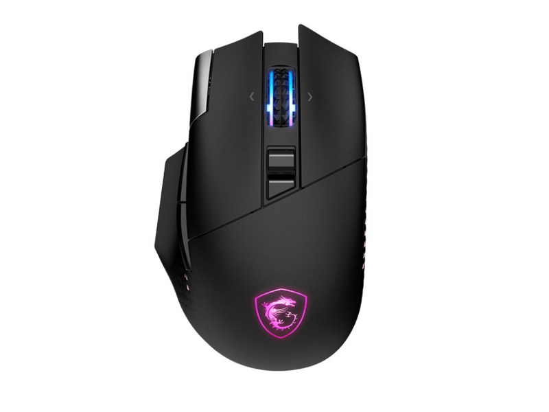 MSI Versa Pro Wireless + Mouse Dock Pro Gamer egér, fekete