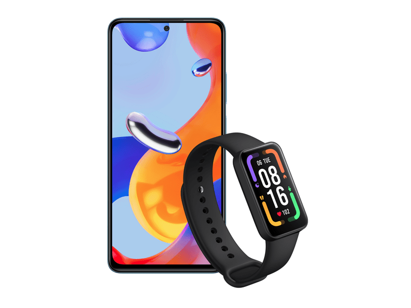 Xiaomi Redmi Note 11 Pro Okostelefon, kék + Redmi Smart Band Pro