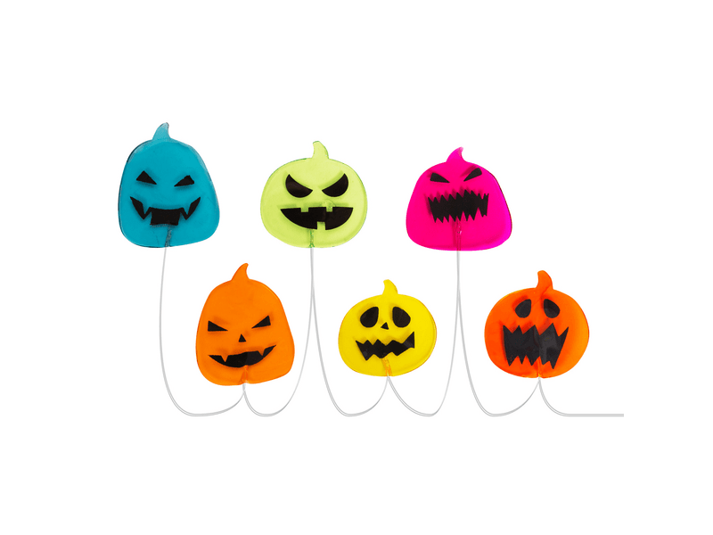 Family 58186B Halloween-i LED ablakdekor gél - tök