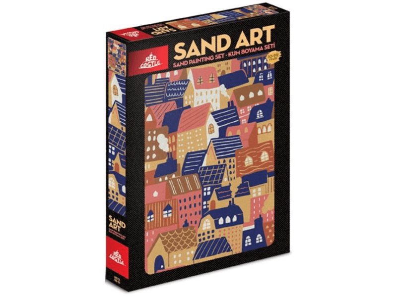 Homokvarázs: Házak homokfestő készlet (YKO-06)