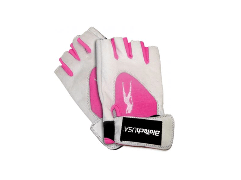 BioTech Lady 1 Női fehér-pink bőrkesztyű, S