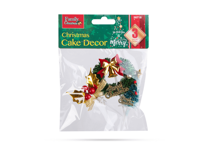Family 58718 Karácsonyi 3D tortadekor, 2 féle
