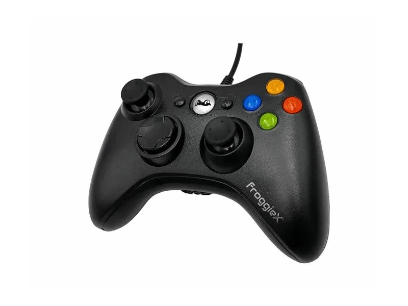 Vezetékes kontroller Xbox360/PC, fekete