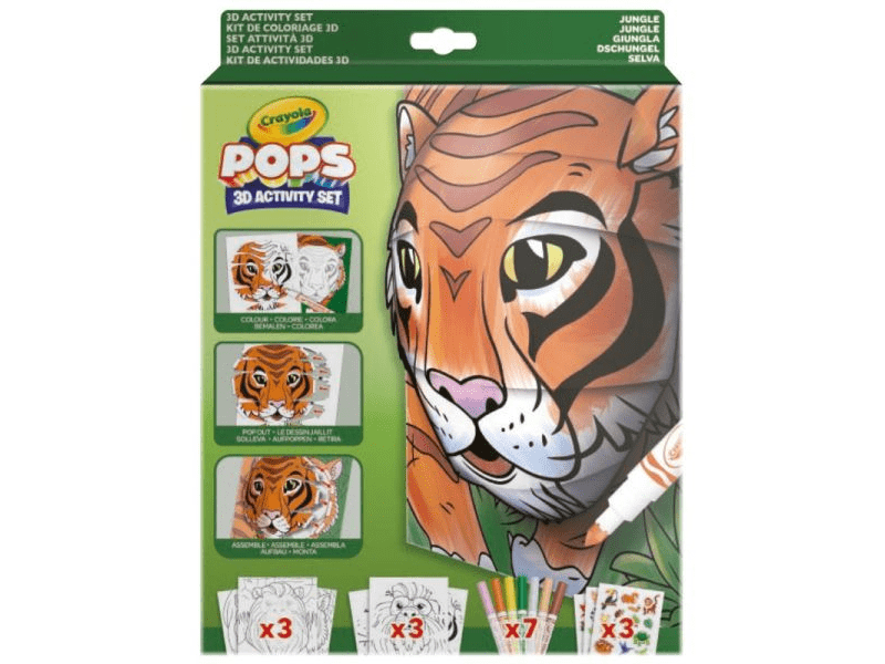 Crayola POPs 3D foglalkoztató: Dzsungel (04-2802)