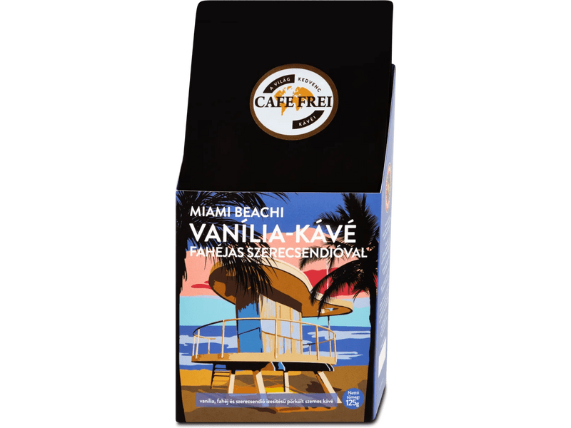 Cafe Frei Miami Beach Vanília Szemes kávé, 125 g