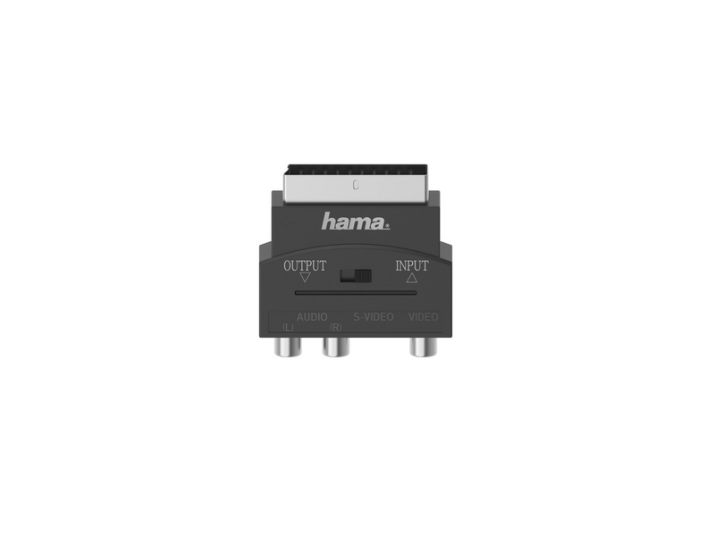 Hama 205268 FIC AV SCART-3RCA-SVHS Be/Ki Adapter