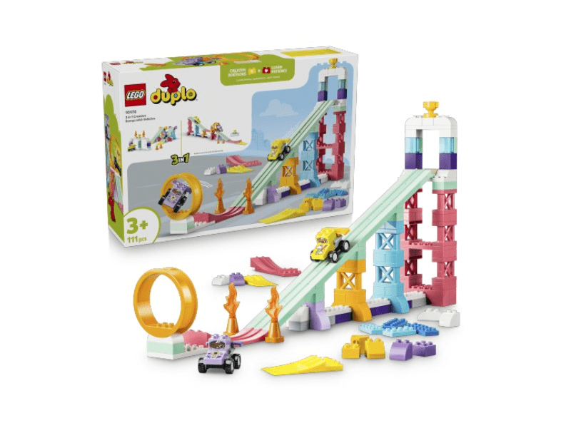 LEGO® DUPLO® Városi kalandok 3 az 1-ben kreatív ugratók és járművek (10478)