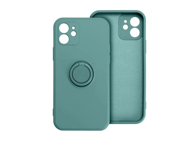 Gigapack Apple iPhone 15 Plus Szilikon tok, sötétzöld (145012)