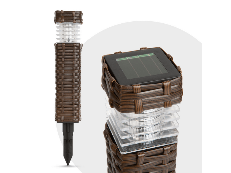 Garden of Eden 11727 Leszúrható rattan hatású szolár lámpa