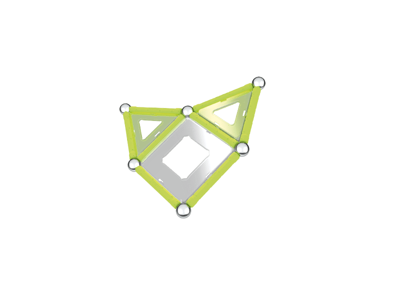 Geomag Foszforeszkáló mágneses építőjáték, 22 db (20GMG00334)