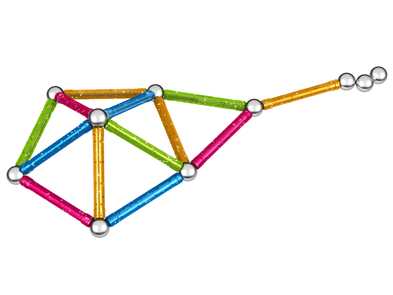 Geomag Glitter Csillogós mágneses építőjáték, 30 db (20GMG00531)