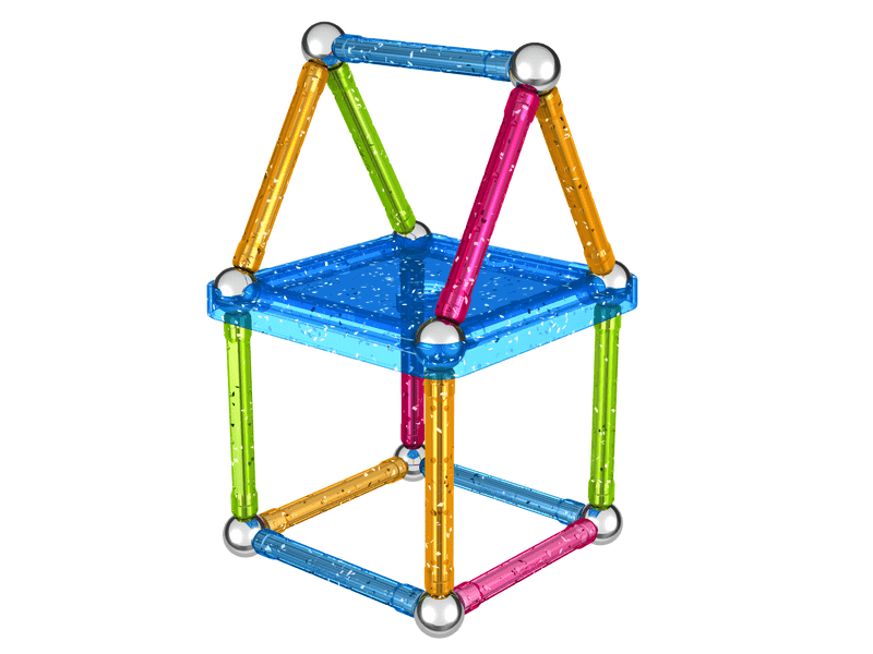 Geomag Glitter Csillogós mágneses építőjáték, 30 db (20GMG00531)