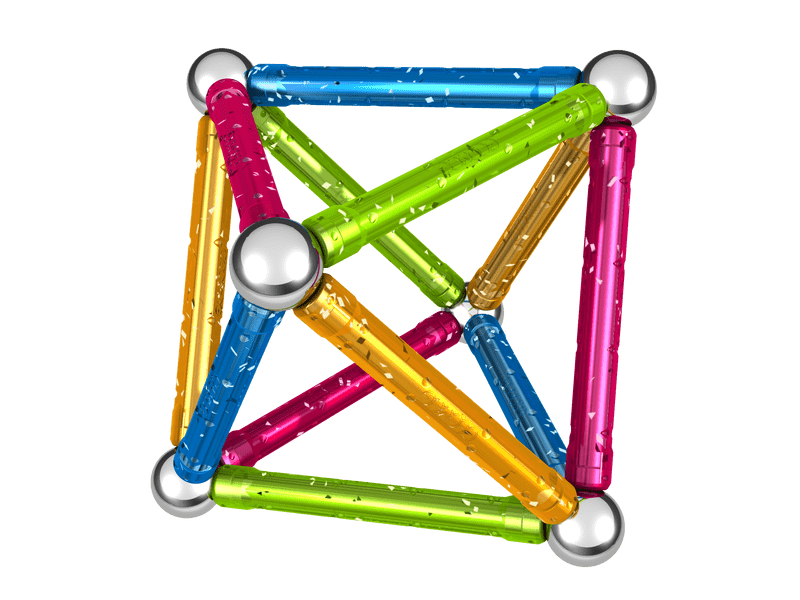 Geomag Glitter Csillogós mágneses építőjáték, 30 db (20GMG00531)