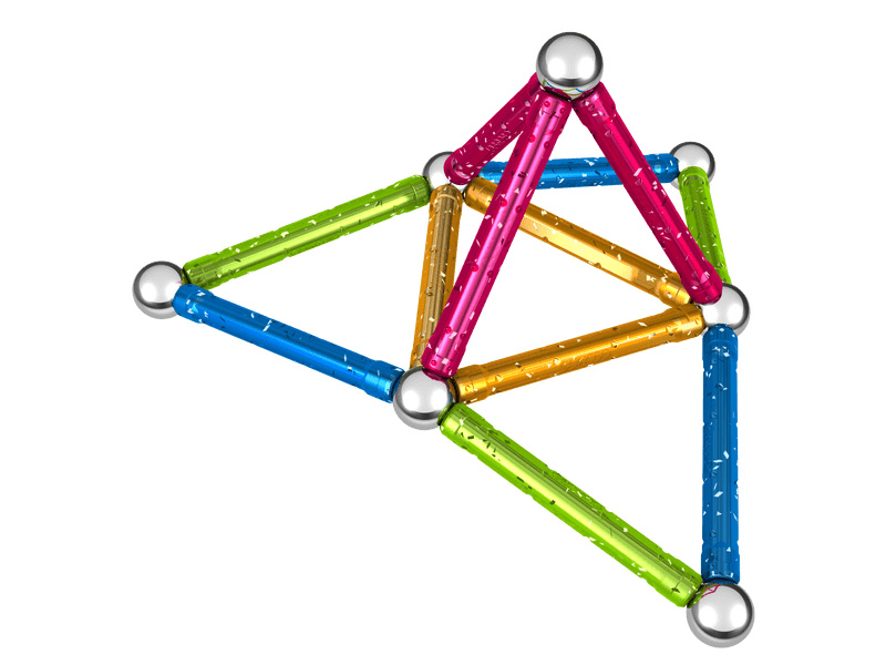 Geomag Glitter Csillogós mágneses építőjáték, 30 db (20GMG00531)