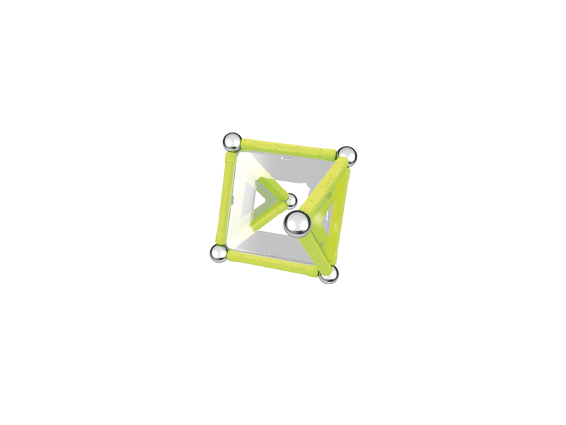 Geomag Foszforeszkáló mágneses építőjáték, 22 db (20GMG00334)
