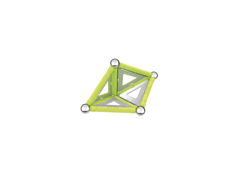 Geomag Foszforeszkáló mágneses építőjáték, 22 db (20GMG00334)