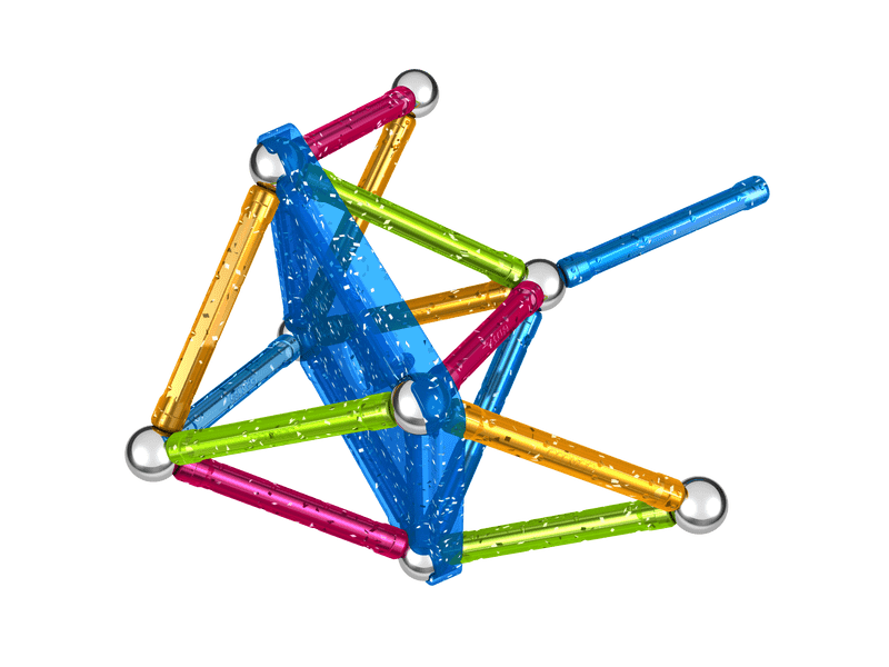 Geomag Glitter Csillogós mágneses építőjáték, 30 db (20GMG00531)