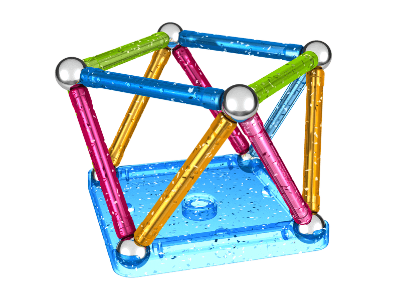 Geomag Glitter Csillogós mágneses építőjáték, 30 db (20GMG00531)
