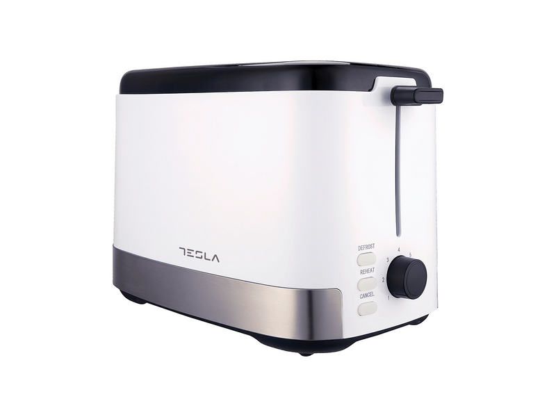 Tesla TS300BWX Kenyérpirító, fehér-inox-fekete