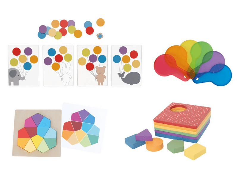 Jabadabado Montessori fejlesztő játékcsomag, Játék a színekkel (T305)