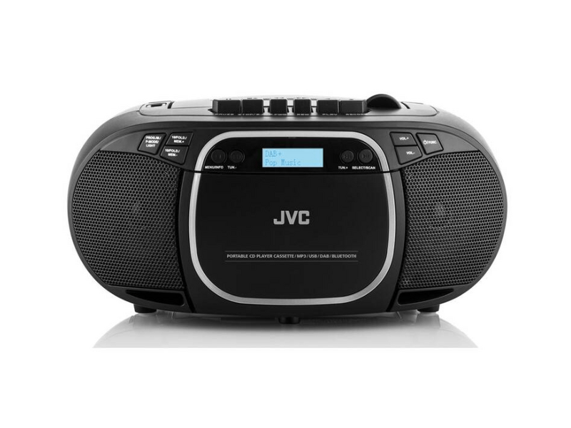 JVC RC-E561B DAB Rádió CD és kazetta lejátszóval