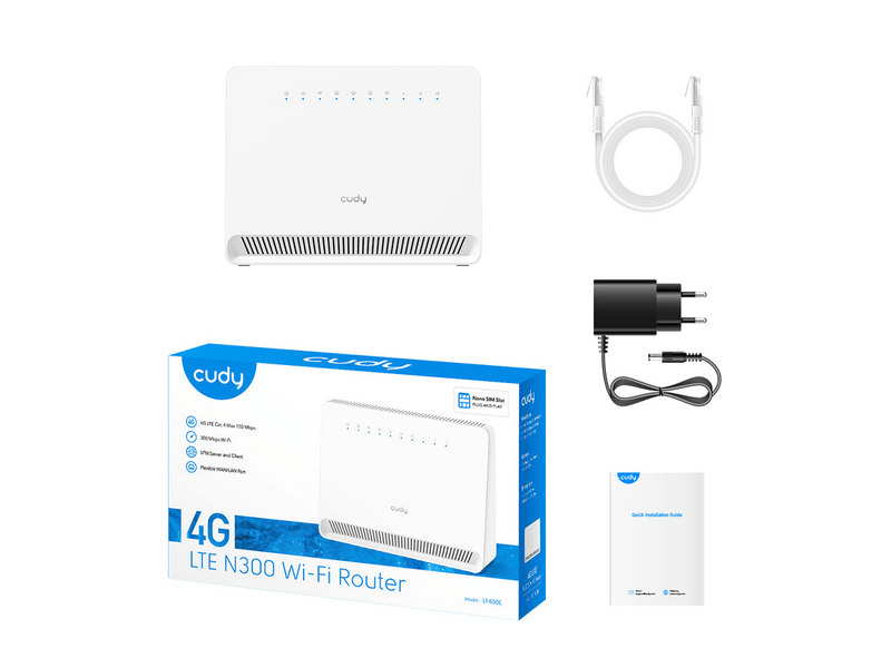 Cudy N300 4G LTE Wi-Fi Router (230431)