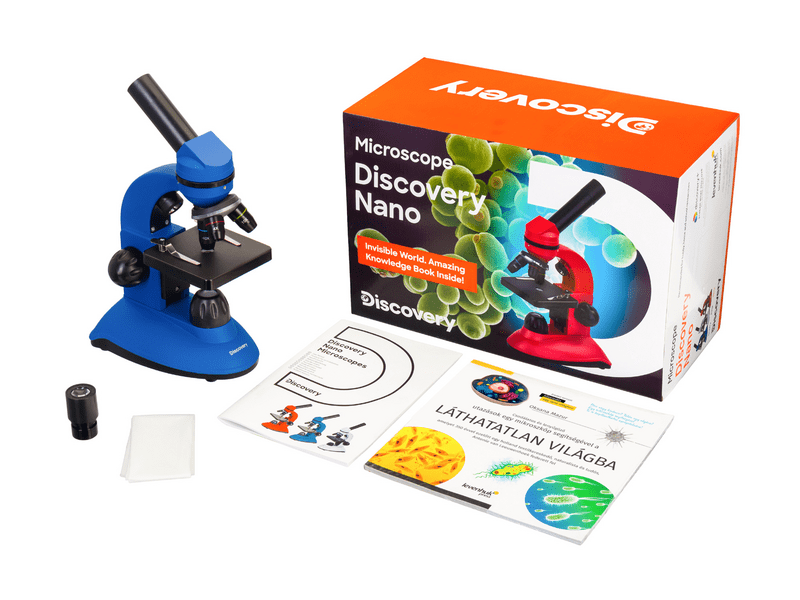 Levenhuk Discovery Nano Gravity mikroszkóp és könyv (79213)