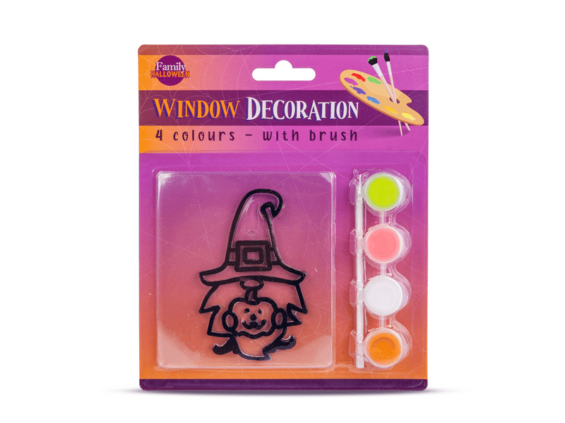 Family 56548A Halloween-i kifesthető ablakdekor - manó