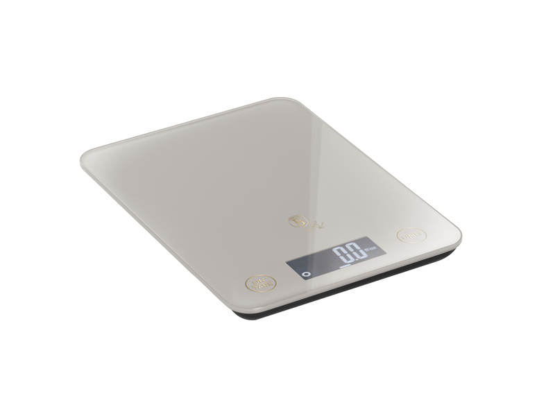 Digitális üveg konyhai mérleg, 5 kg