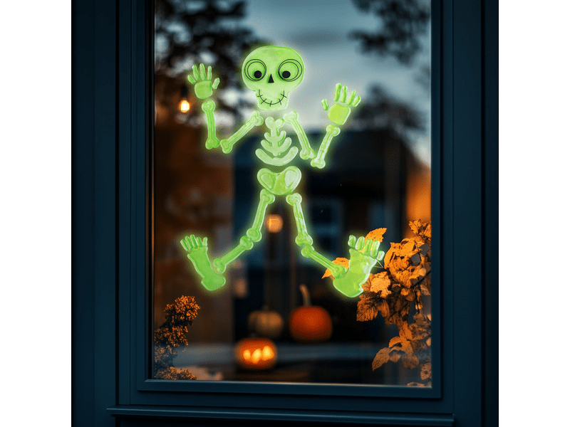 Halloween foszforeszkáló csontváz