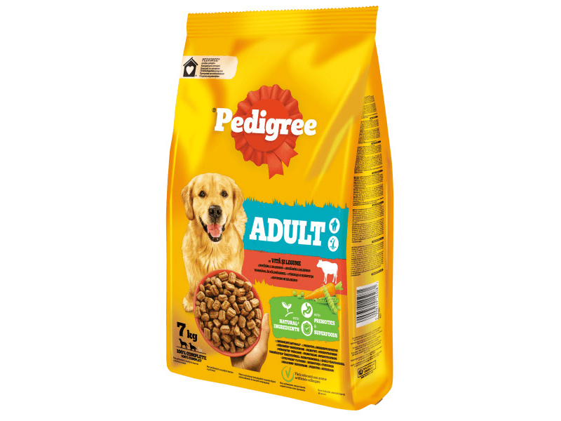 Pedigree Adult száraztáp marhával és zöldségekkel, 7 kg