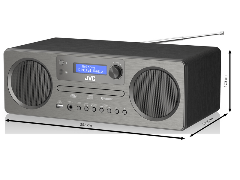 JVC RD-E861B-DAB All-in-One audiorendszer