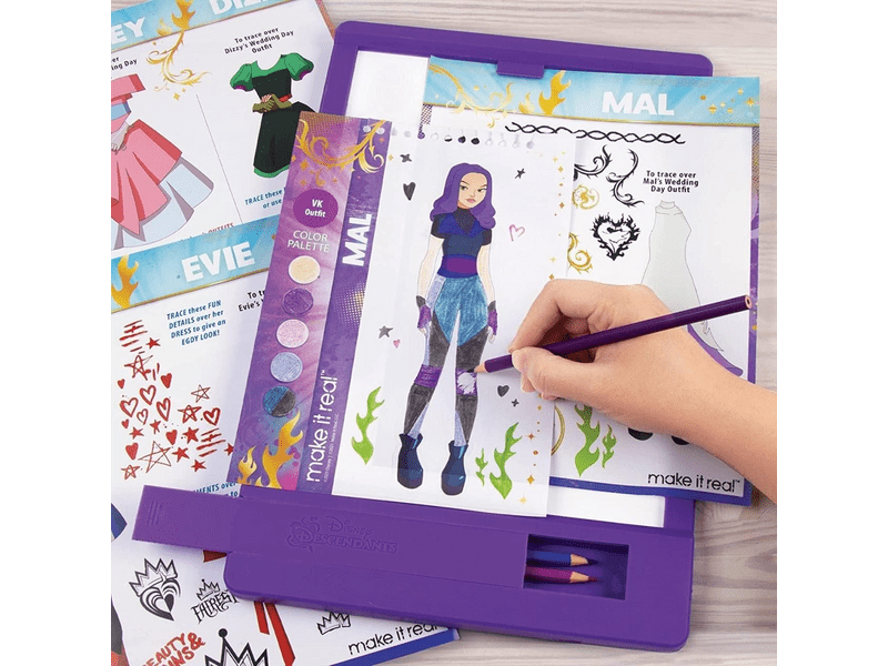 Make It Real Disney Decendants - a királyi esküvő divattervező füzet (MIR4209)
