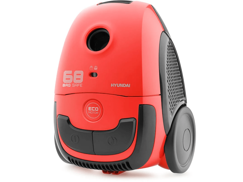 Porzsákos porszívó, piros, 800W