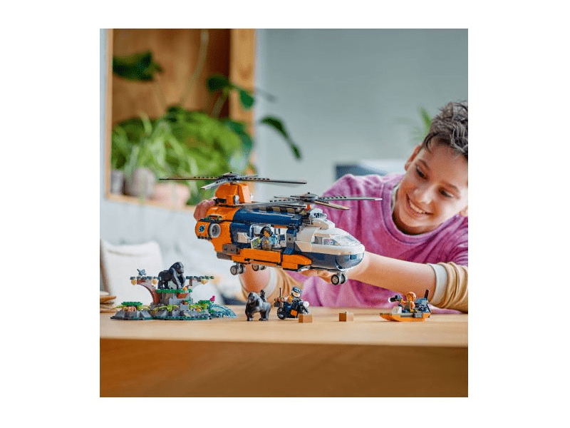 LEGO® City Dzsungelkutató helikopter a bázison (60437)