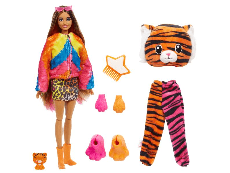 Barbie Cutie Reveal: Meglepetés baba, 4. széria - Tigris (HKP99)
