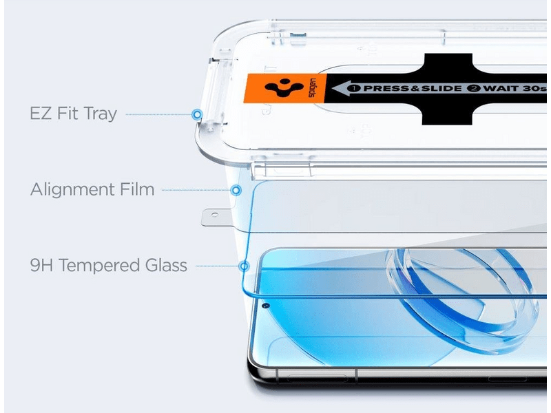Spigen EZ Fit Samsung Galaxy S23 Képernyővédő (AGL05958)