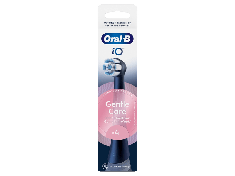 Oral-B iO Gentle Care fogkefefej, fekete, 4 db