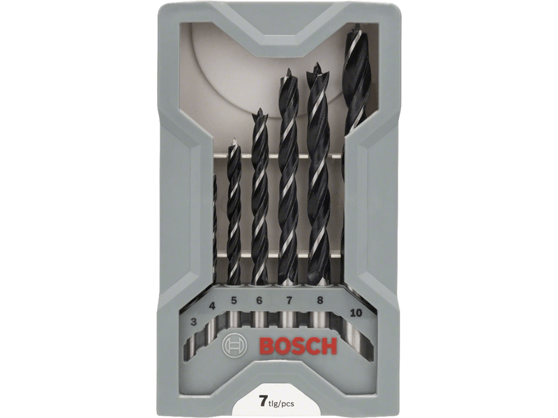 Bosch set spiralnih svrdala za drvo, 7 dijelova (2607017034)
