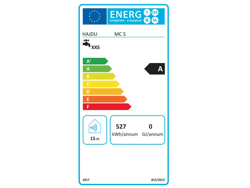 Hajdu MC5 Mini Átfolyós felső vízmelegítő csapteleppel, 5 L