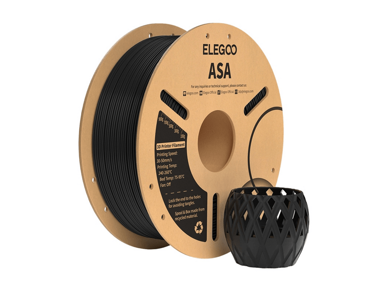 Elegoo ASA Filament, fekete (50.203.0182)