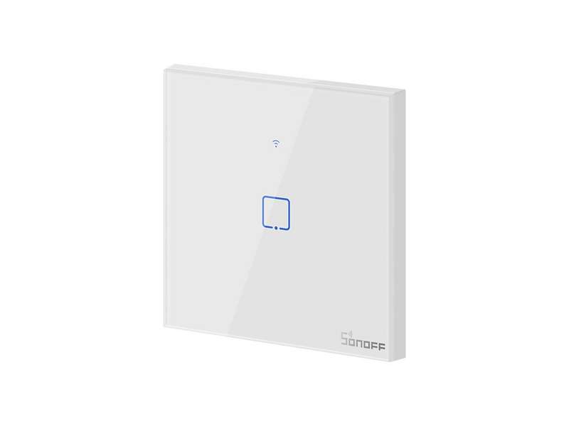 Sonoff T0EU1C-TX WiFi Érintőképernyős kapcsoló, 1 csatornás